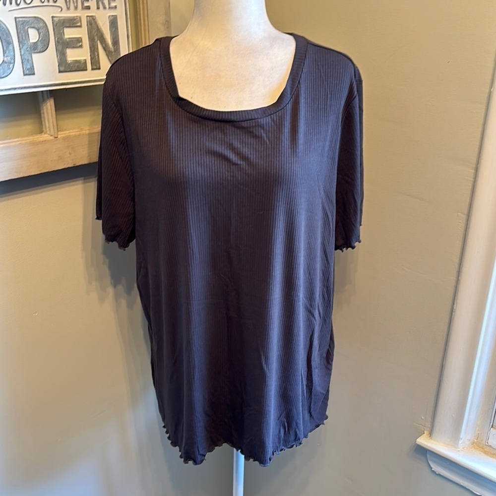 Lularoe Kelly Lot Of 2 3XL Shirts Gray Black Tie Dye NWT